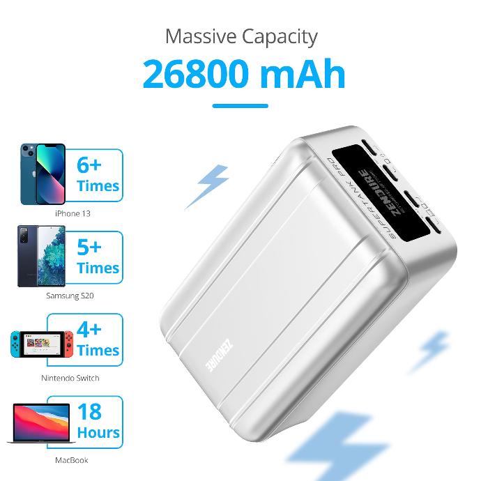 Pin dự phòng 26.800mAh QC3.0 (138W) ZENDURE ZDG2STP-S | Songtan.vn
